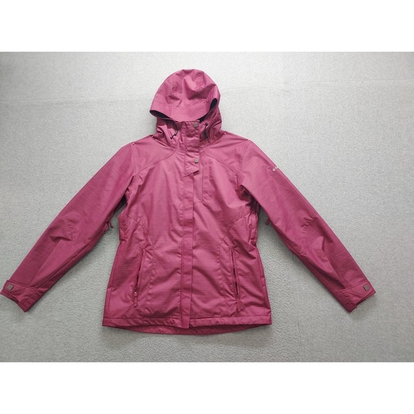 Columbia Tops - Columbia Sportwear Company Women Hoodie Jacket M Purple Full Zip Pockets Outdoor